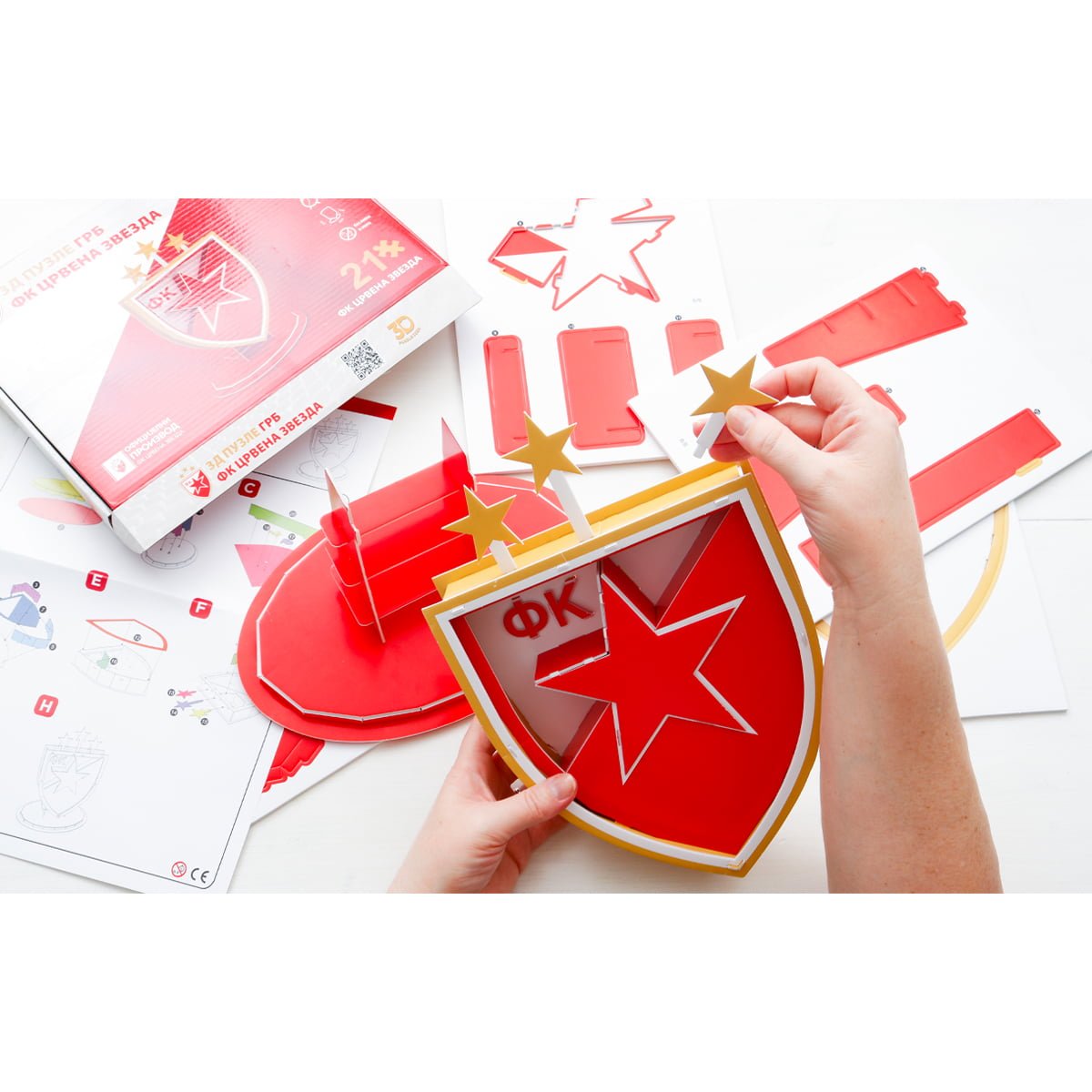 3D Puzzle Grb FK Crvena Zvezda