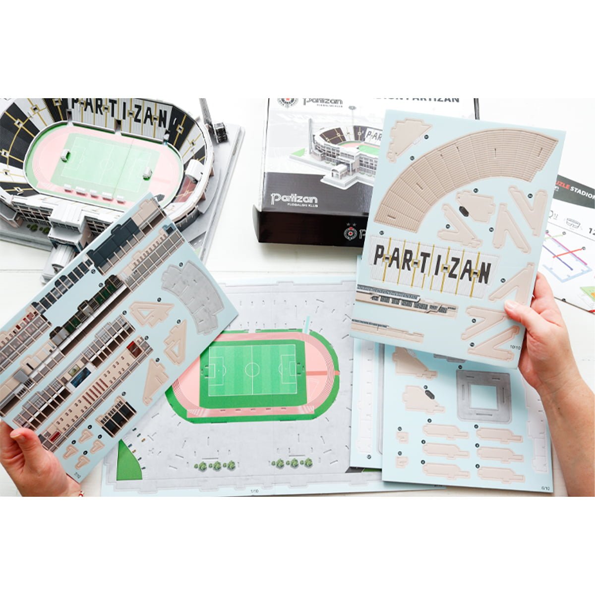 3D Puzzle Fudbalski Stadion Partizan