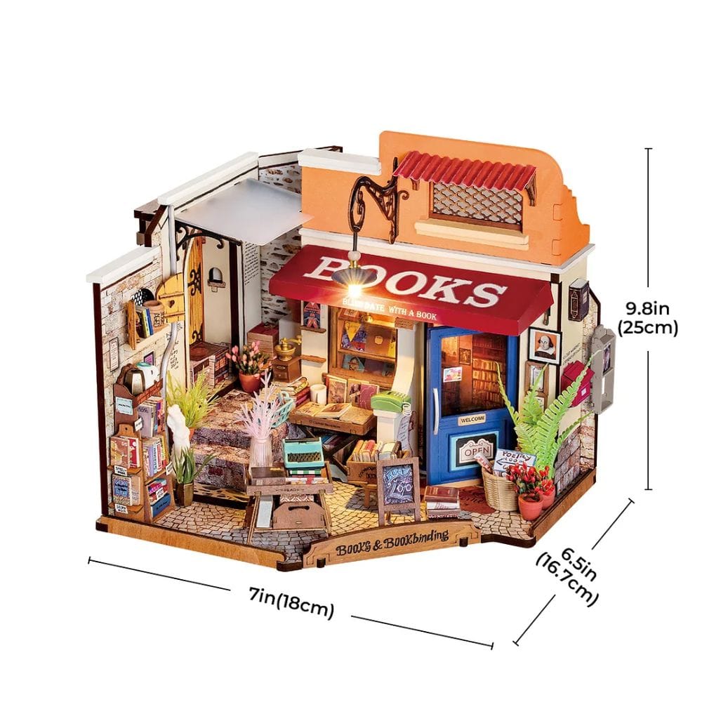 3D Robotime Puzzle Corner Bookstore DG164