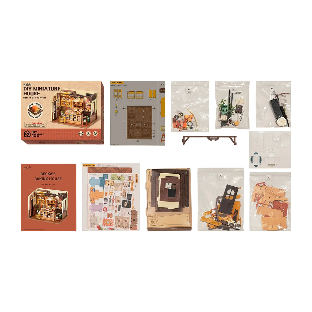 Robotime 3D puzzle Becka's Baking House DG161