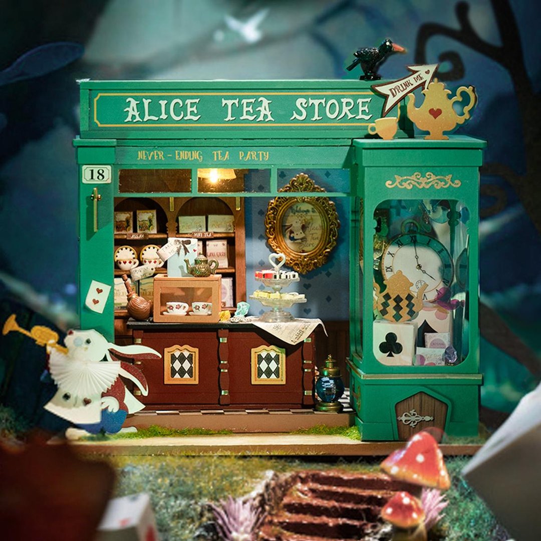 Robotime 3D Puzzle Alice Tea Store DG156