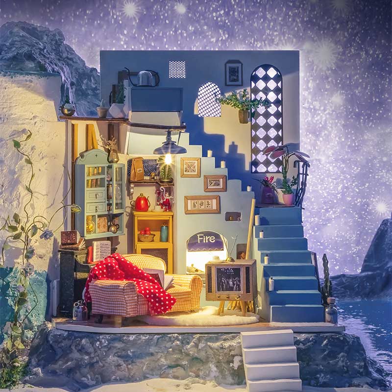 Robotime 3D Puzzle Joy's Peninsula Living Room DG141