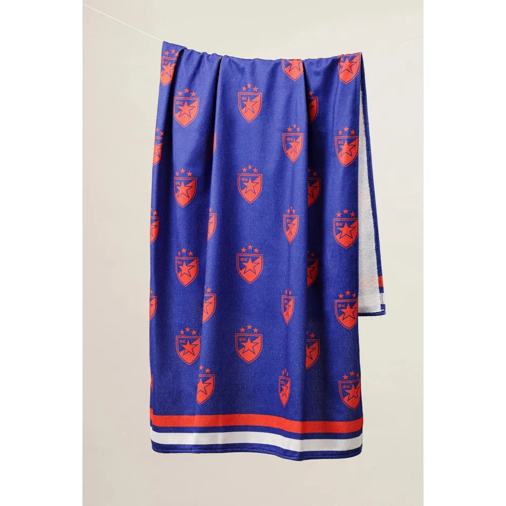 Peškir Crvena Zvezda Plažni 70x140cm Grb plavi