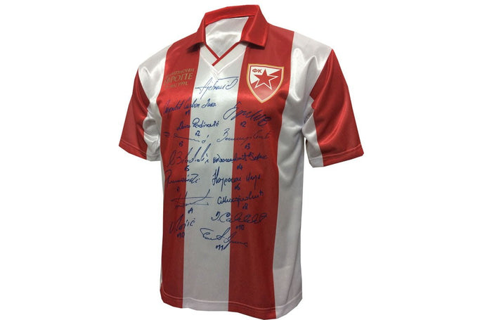 Fudbalski dres Crvena Zvezda sa potpisima