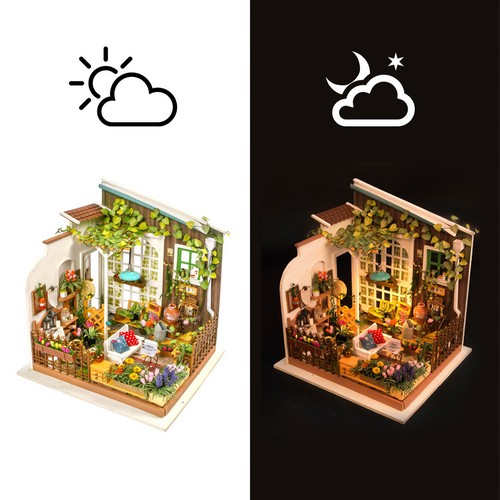 3D Puzzle Robotime Miller's Flower House DG108