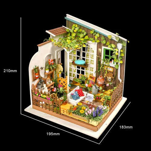 3D Puzzle Robotime Miller's Flower House DG108