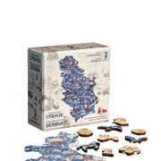 Drvena slagalica Mapa blaga Srbije - Junior