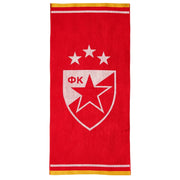Peškir Crvena Zvezda Plažni 70x160cm Žuta pruga i grb