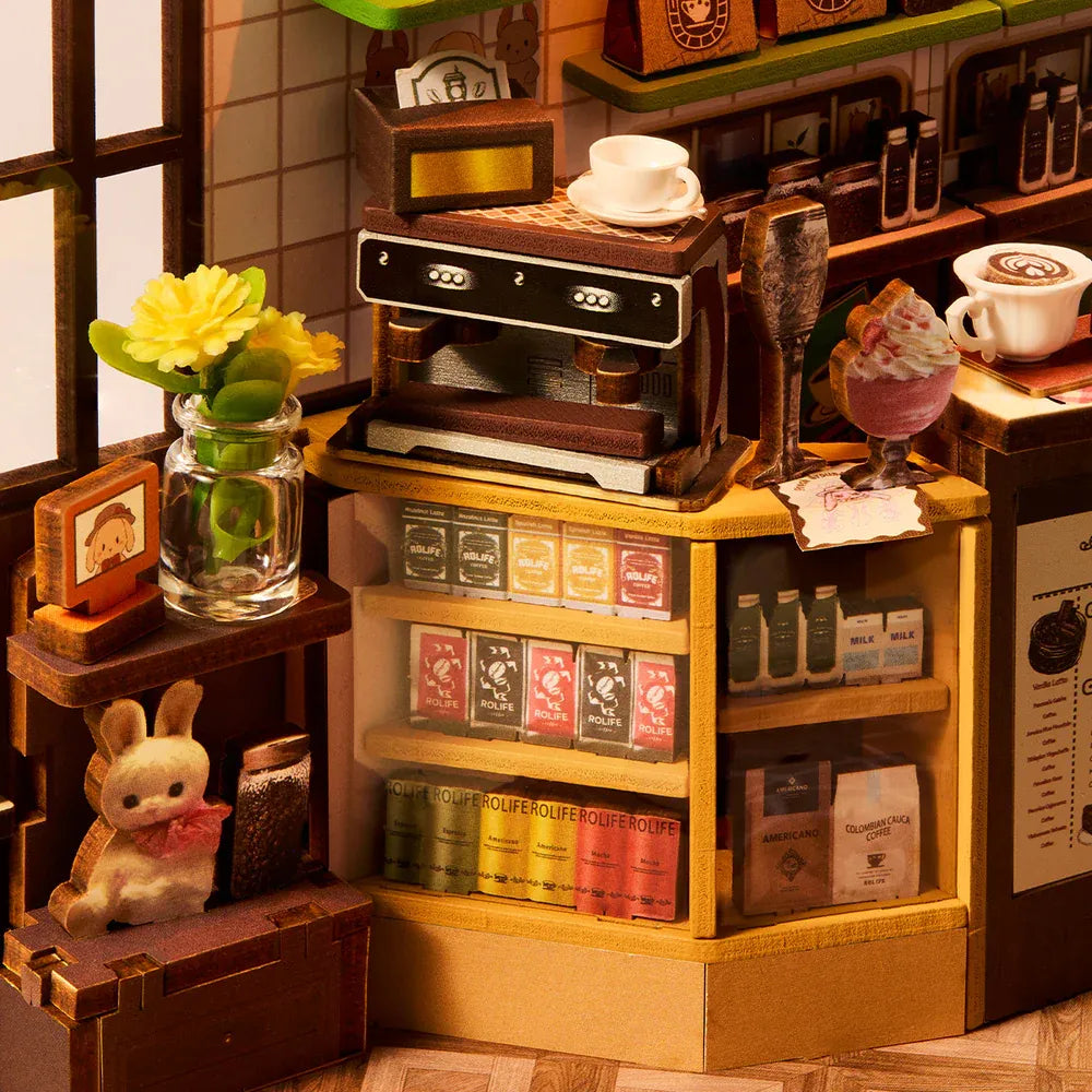 3D Puzzle Robotime Book Nook Holiday Café TGB15