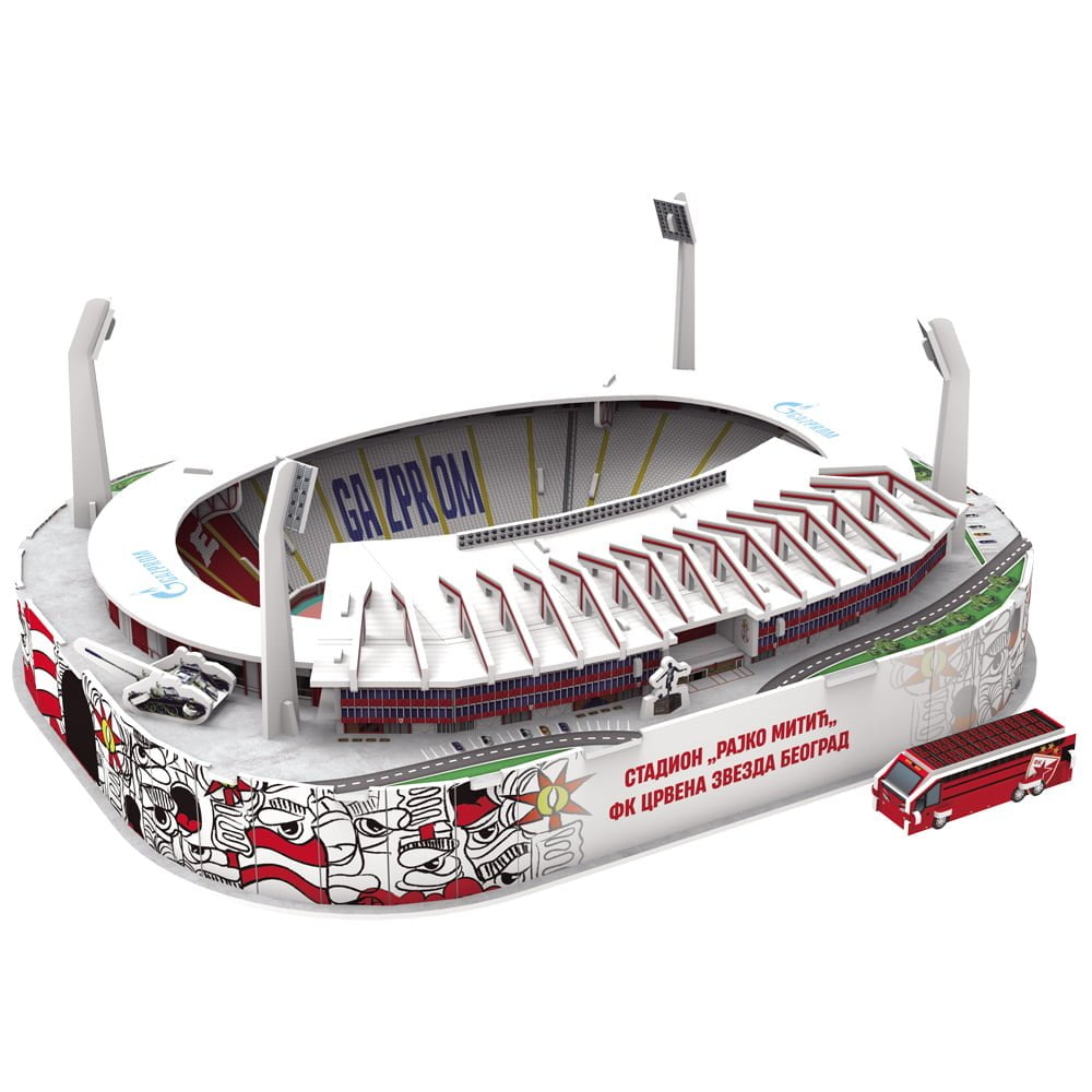 3D Puzzle Fudbalski Stadion Rajko Mitić - Crvena Zvezda