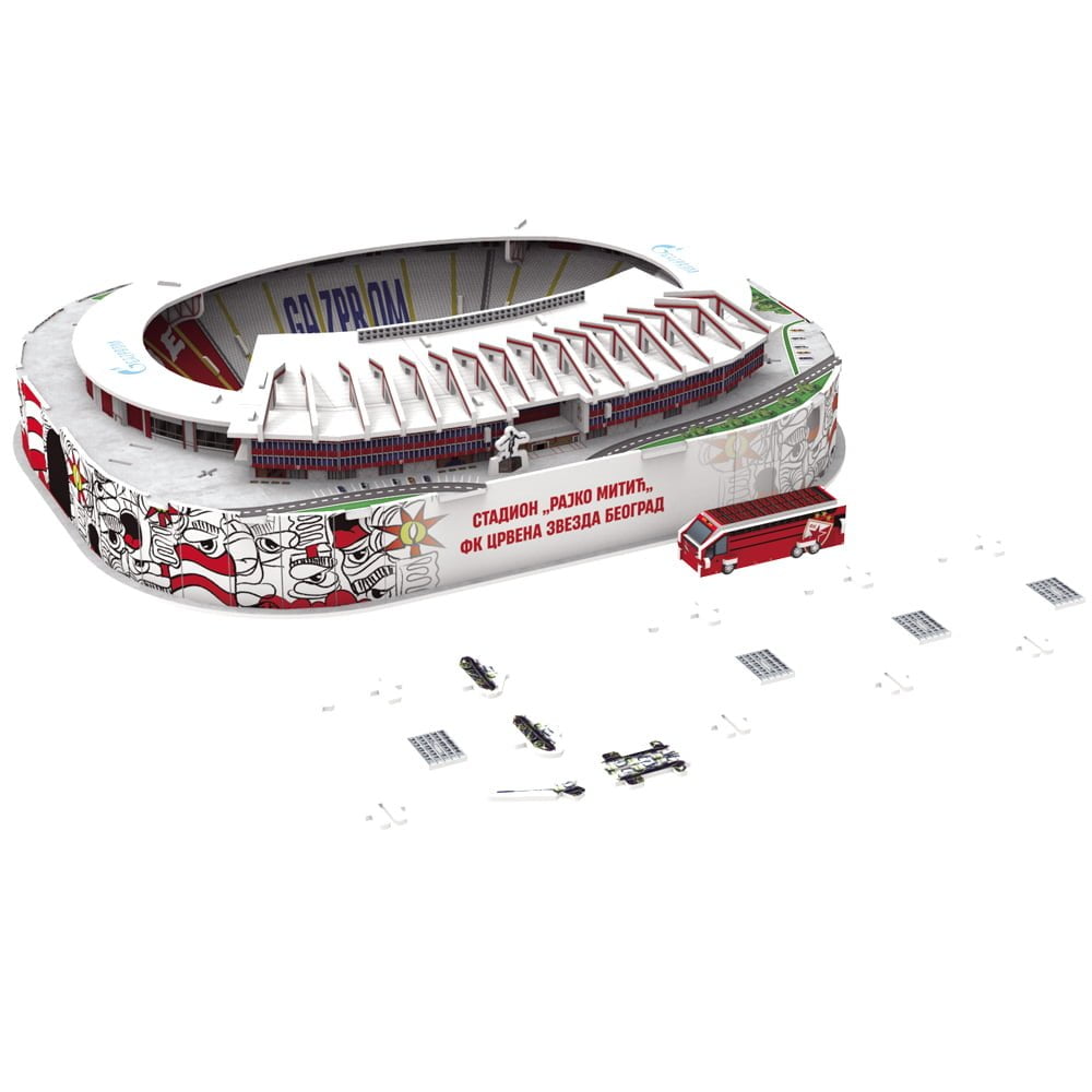 3D Puzzle Fudbalski Stadion Rajko Mitić - Crvena Zvezda