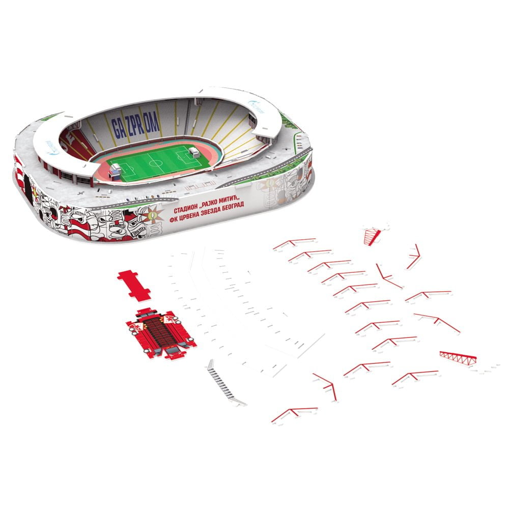 3D Puzzle Fudbalski Stadion Rajko Mitić - Crvena Zvezda