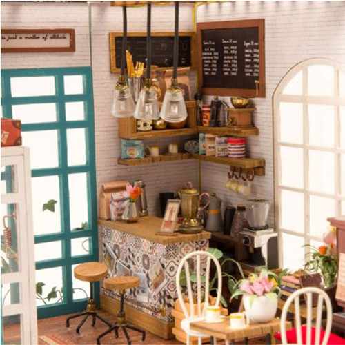 3D puzzle Robotime - Simon's Coffee Shop