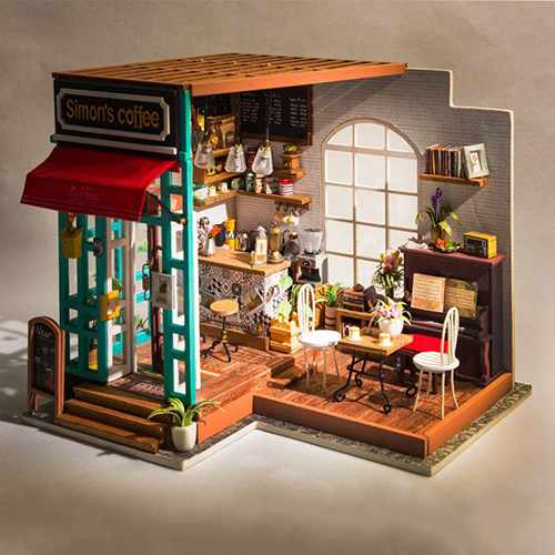 3D puzzle Robotime - Simon's Coffee Shop