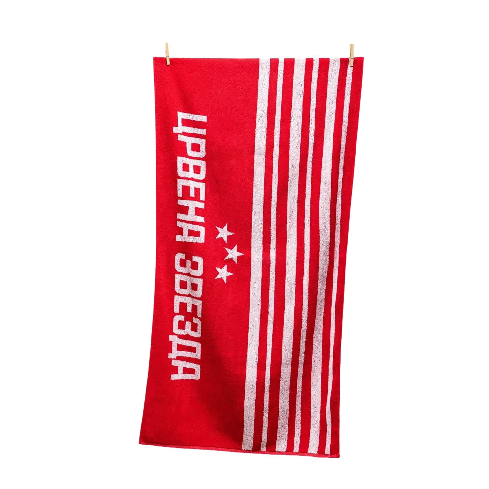 Peškir Crvena Zvezda Plažni 70x140cm Pruge