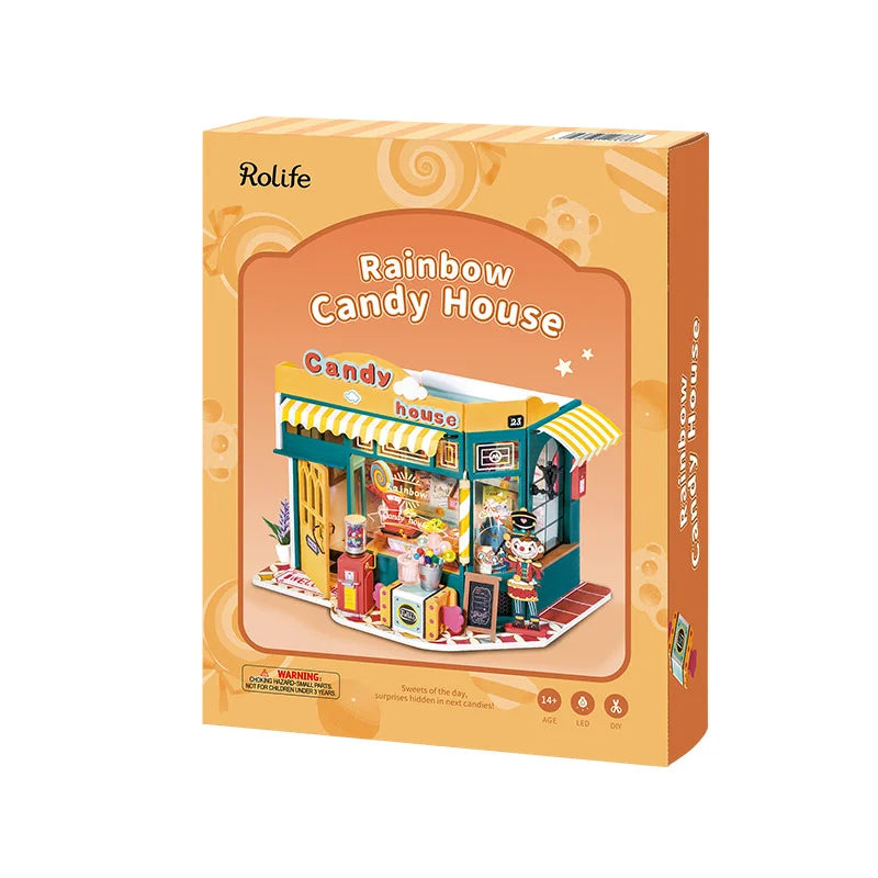 Robotime 3D Puzzle Rainbow Candy House DG158