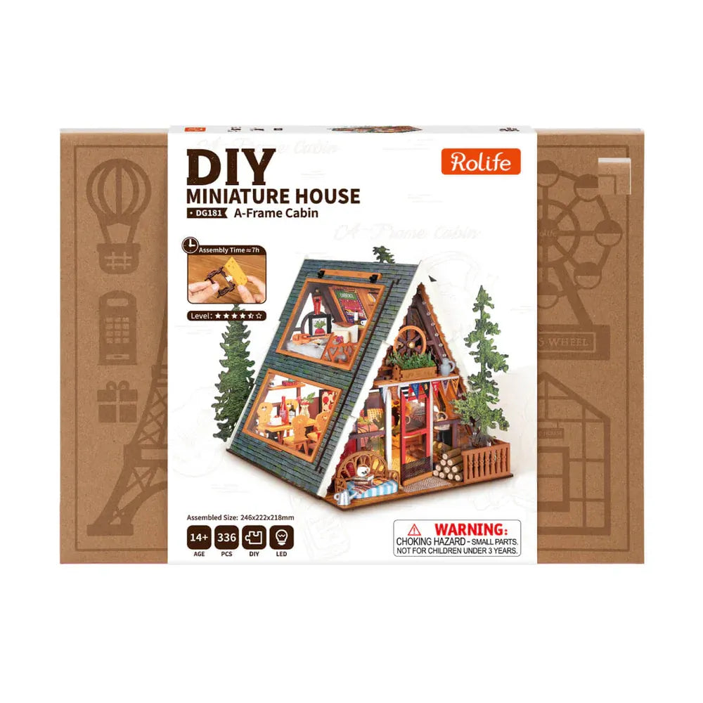3D Puzzle Robotime  A-Frame Cabin DG181