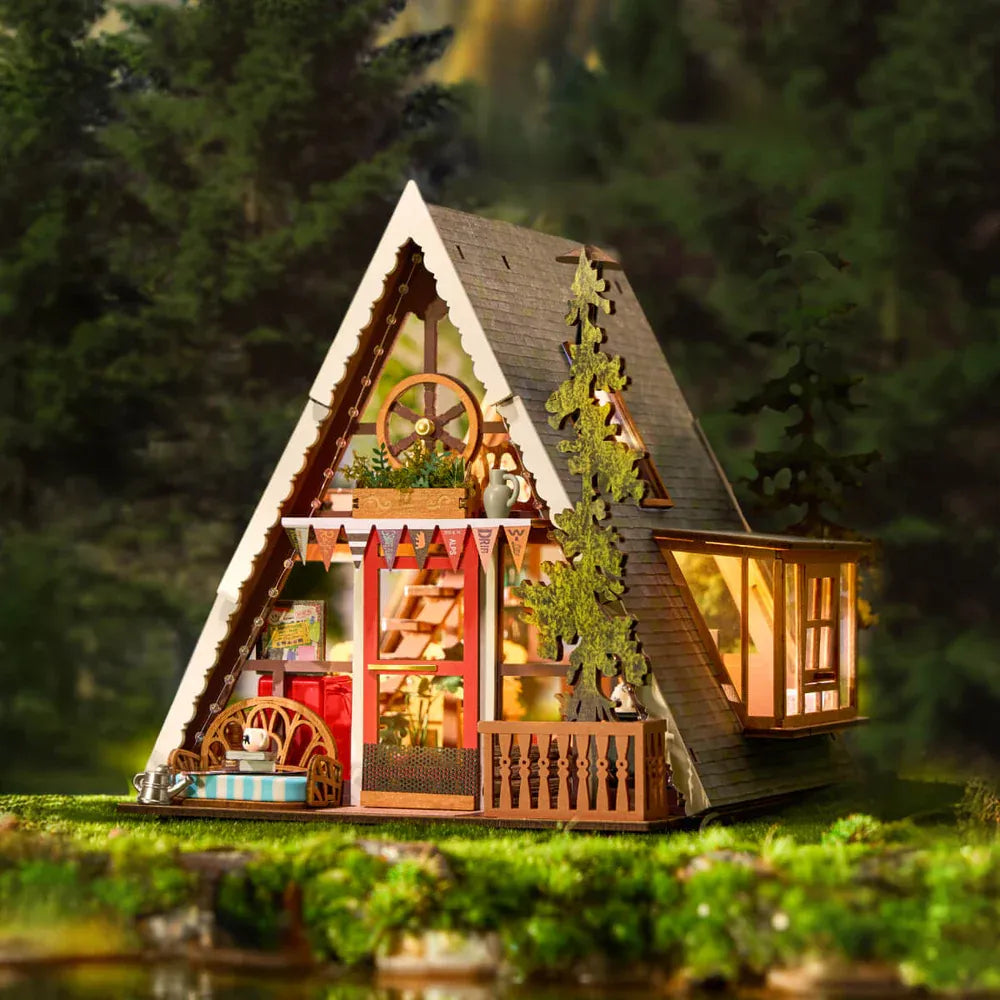 3D Puzzle Robotime  A-Frame Cabin DG181