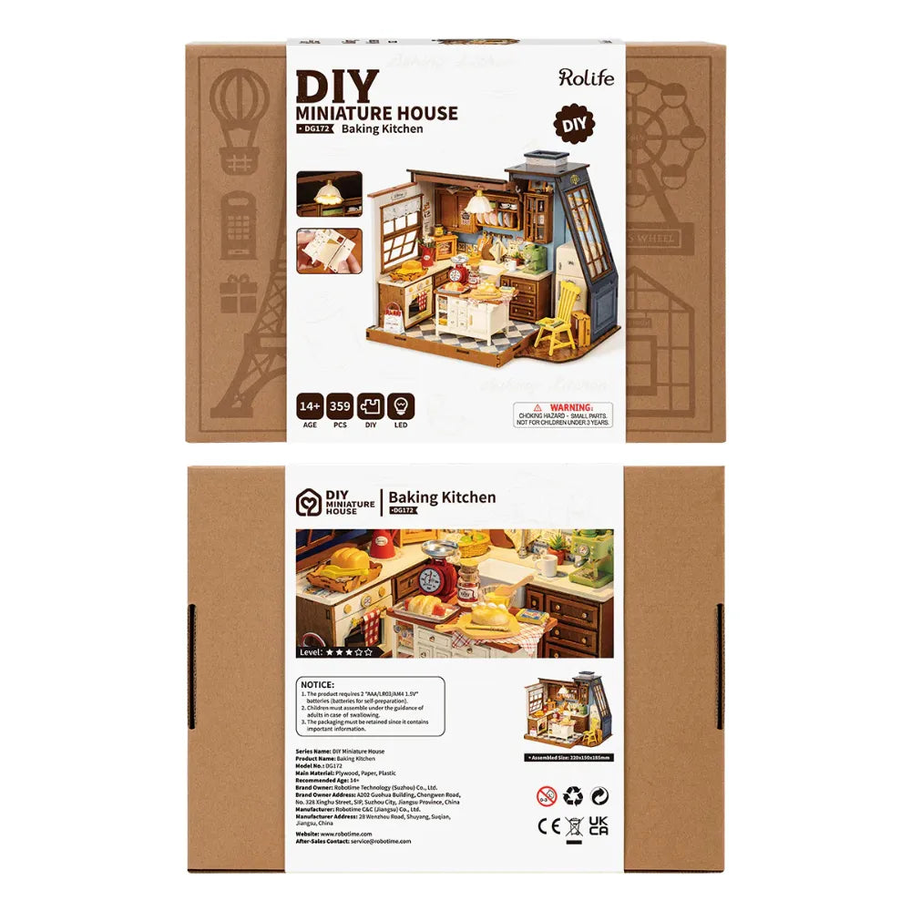 3D puzzle Robotime - Baking Kitchen DG172
