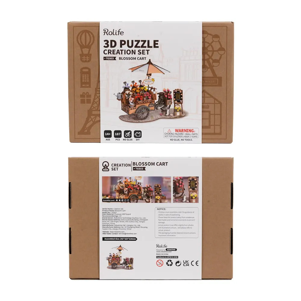 Robotime 3D Puzzle Blossom Cart TGS03