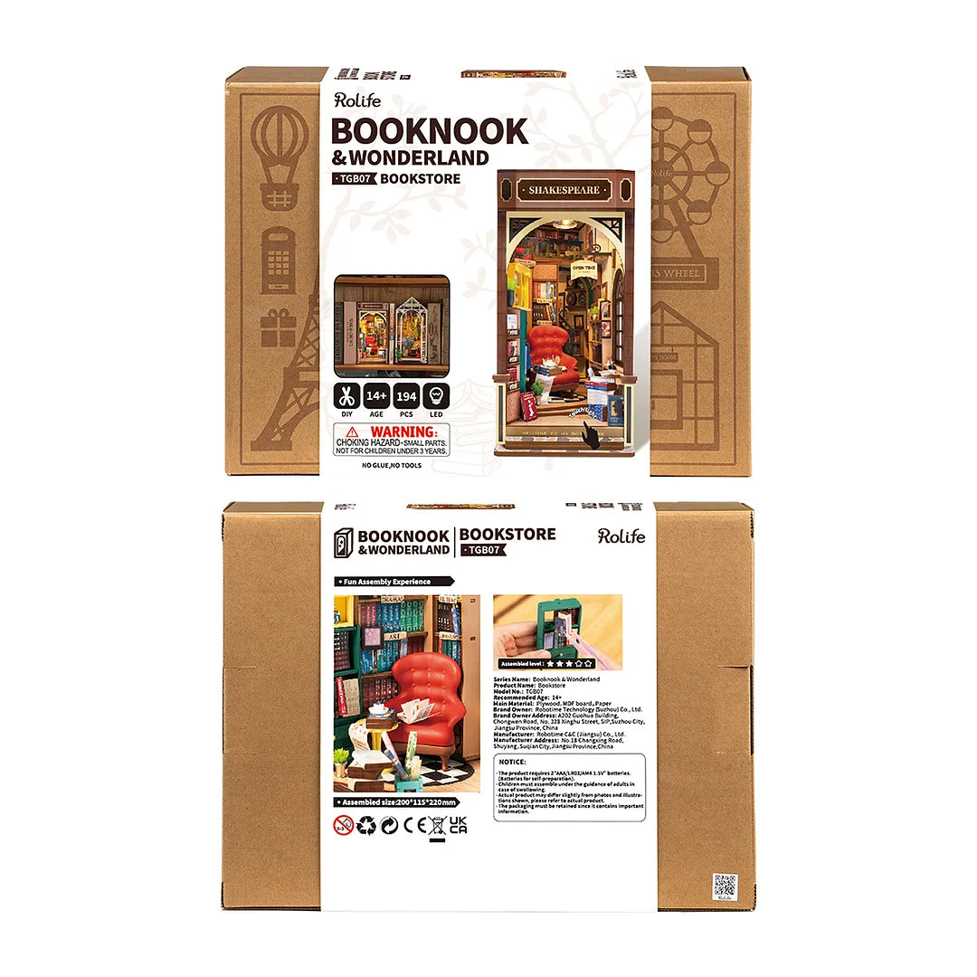 Robotime 3D Puzzle Bookstore TGB07