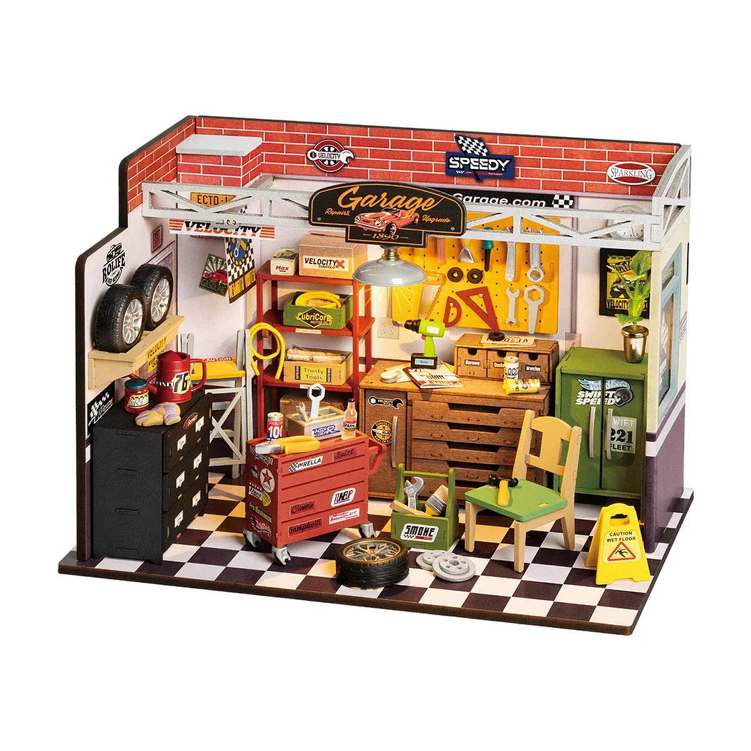 3D Puzzle Robotime Rolife Garage Workshop DG165