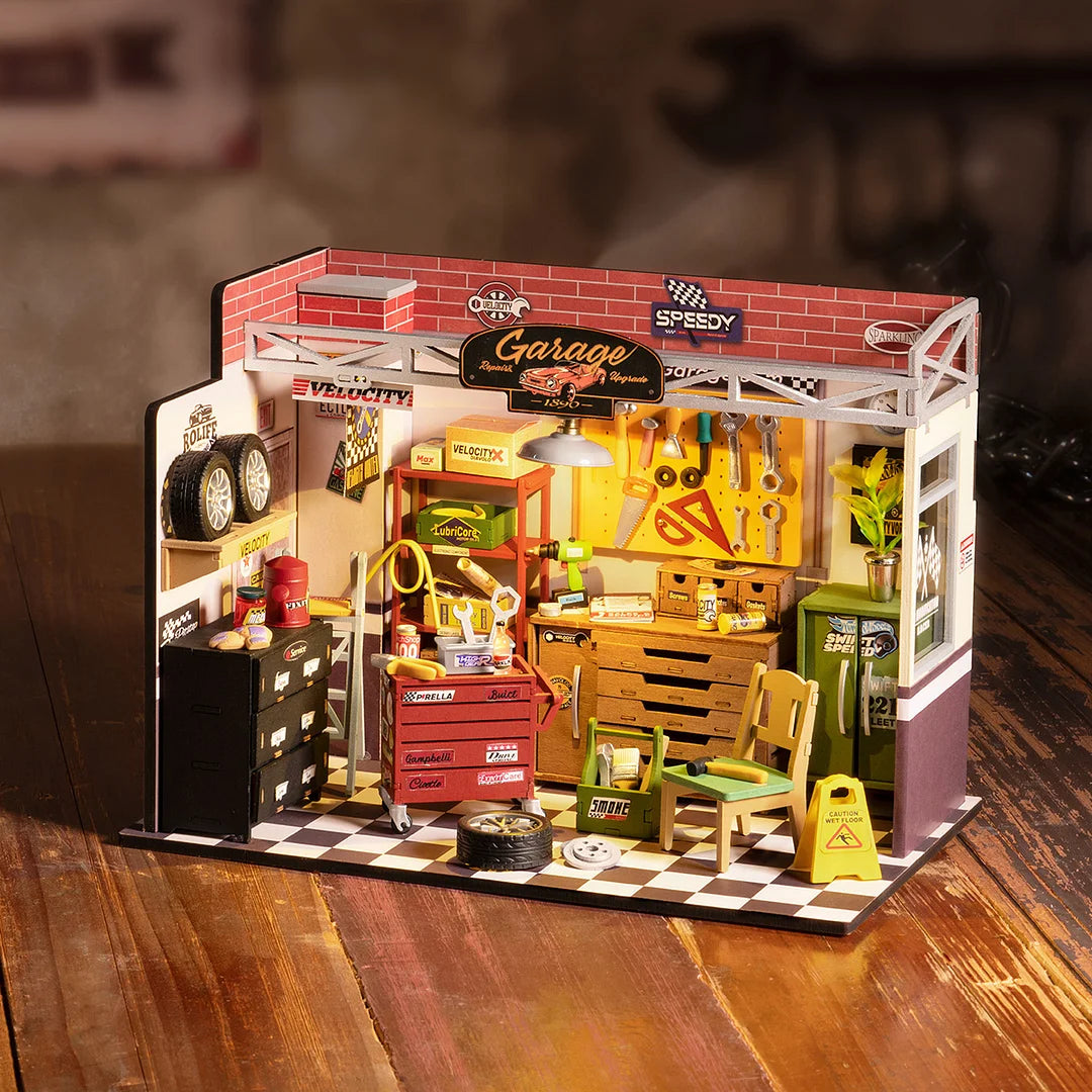 3D Puzzle Robotime Rolife Garage Workshop DG165