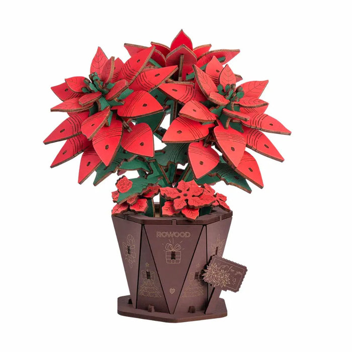 3D puzzle Robotime Rowood Poinsettia TF001