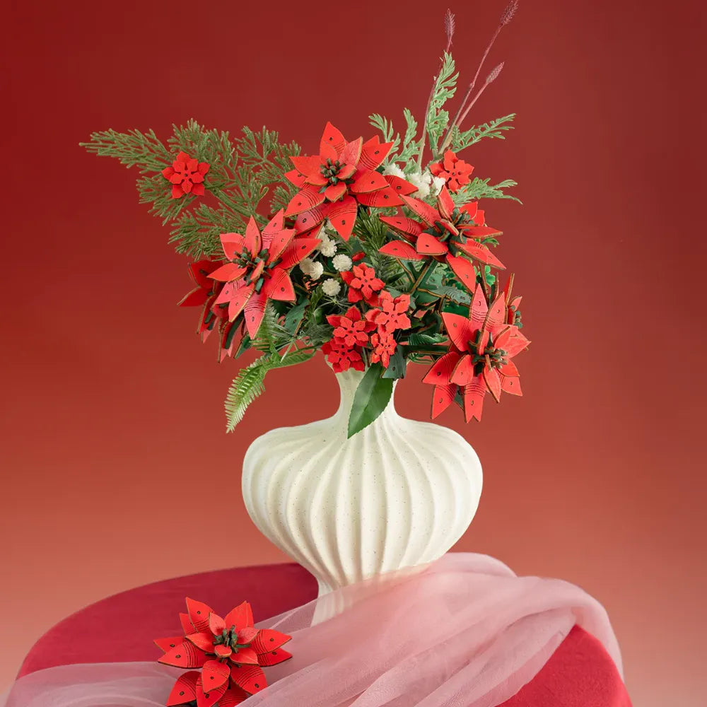 3D puzzle Robotime Rowood Poinsettia TF001