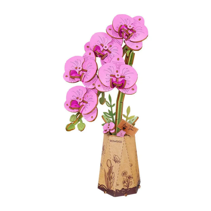 3D puzzle Robotime Rowood Purple Moth Orchid