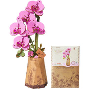 3D puzzle Robotime Rowood Purple Moth Orchid