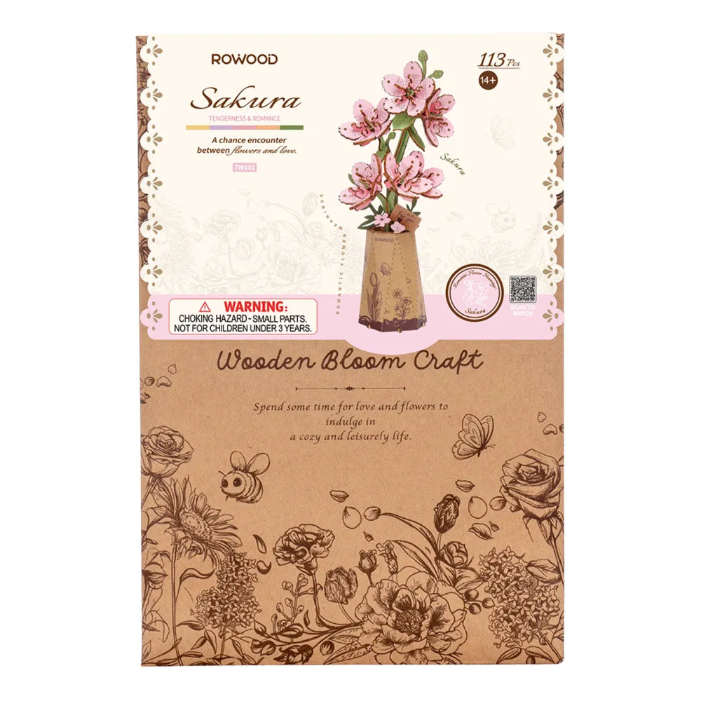 3D puzzle Robotime Rowood Sakura