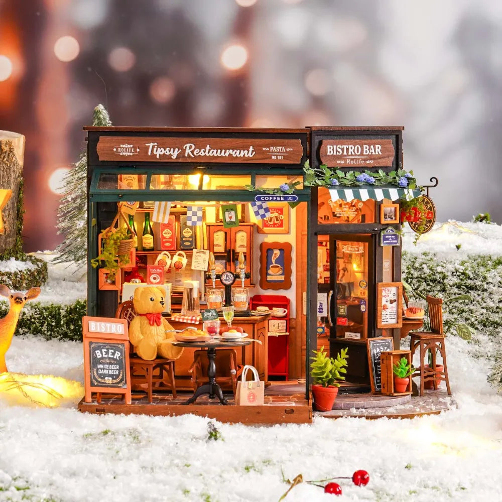 Robotime 3D Puzzle Tipsy Restaurant DG167