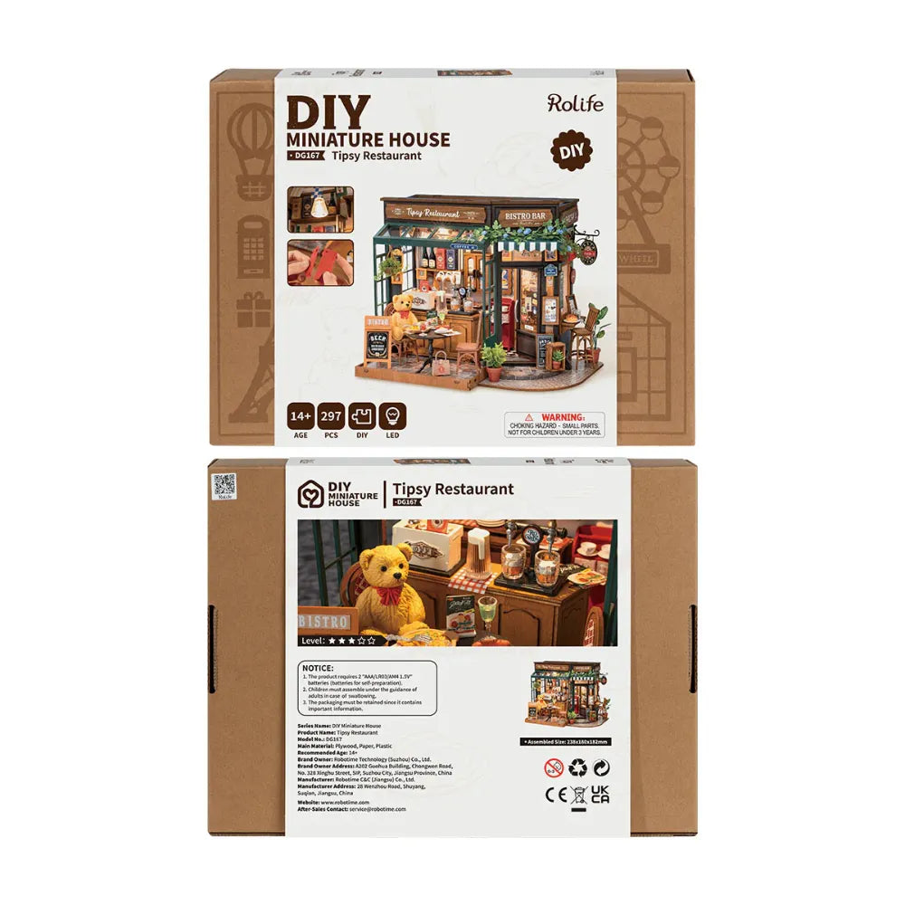 Robotime 3D Puzzle Tipsy Restaurant DG167
