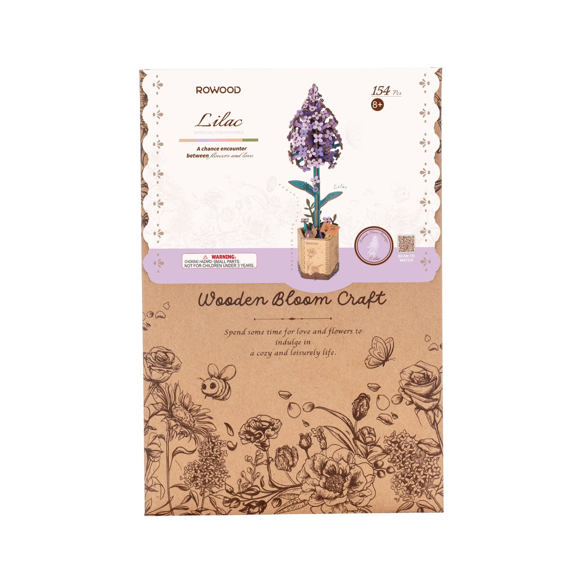 3D Puzzle Robotime Rowood Lilac TW021