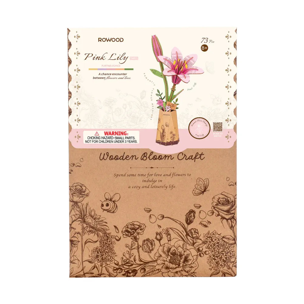 Robotime 3D Puzzle Pink Lily TW071