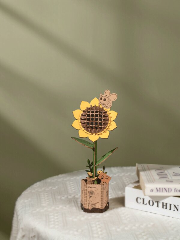 Robotime 3D Puzzle Rowood Sunflower TW011