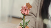 3D Puzzle Robotime Rowood Pink Rose TW041