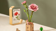 3D Puzzle Robotime Rowood Pink Carnation TW051