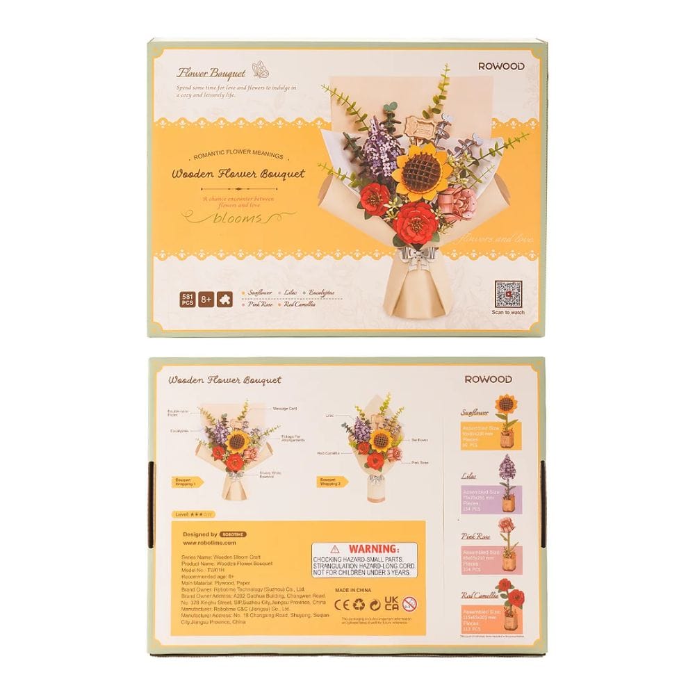 Robotime 3D Puzzle Rowood Bouquet TW01H